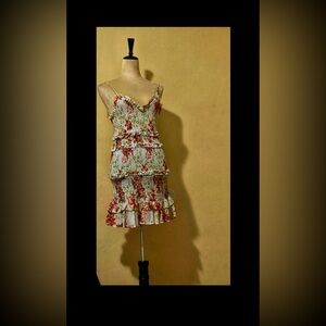 Zara brand new summer midi dress floral printing size small
